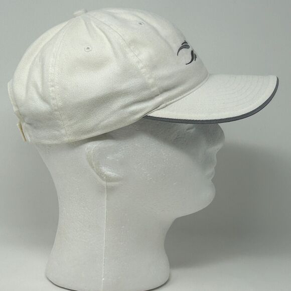 Vintage Nike Swoosh Logo Hat Cap White Y2Ks 2000s Strapback 6 Panel - Picture 8 of 11